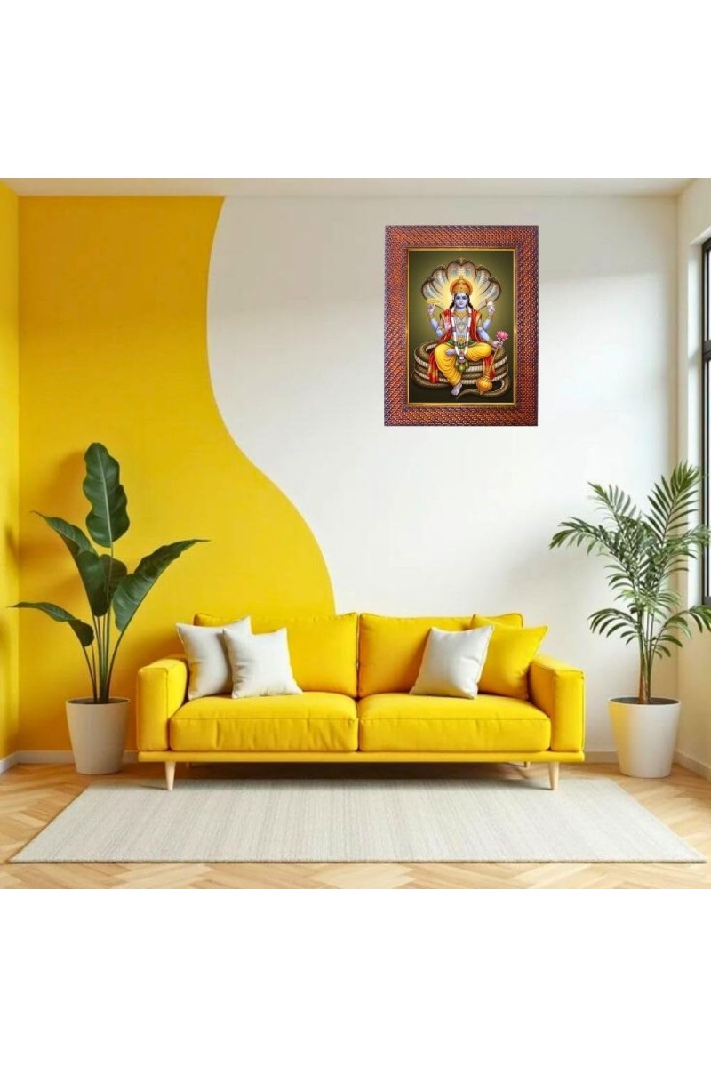 Maa Lalita Tripura Photo Frame 19X23 Inch Religious Wall & Table Decor Frame | Maa Lalita Tripura Spiritual Photo Frame For Home, Temple & Office | Decorative Hindu God & Goddess Frame (Pack Of 1)