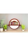 Little Radha, Sita, Durga, Saraswati Photo Frame - 8x14 Inch Brown Wooden Frame | Hindu Gods Wall Decor For Home & Office