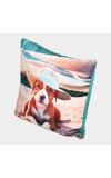 Home Beautiful Peach Microfiber Cushion