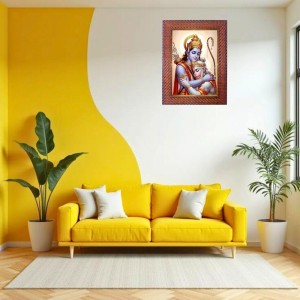 Lord Krishna Photo Frame Religious Wall & Table Decor Frame | Lord Krishna Spiritual Photo Frame For Home, Temple & Office | Decorative Hindu God & Goddess Frame (Pack Of 1) (F18085)