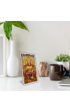Car Desk/Table Top Panchmukhi Hanuman Acrylic L-Style Photo Stand - 2.5x3.5 Inches, Compact And Stylish Spiritual Display (F6726)