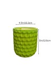 Green Ceramic Plant Pot for Indoor Plants | Decorative Textured Flower Planter for Home, Office & Tabletop Decor (only Pot)