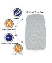 Hitech Sales Musical Door Bell The Right Choice White Hexa Ding Dong Door Bell Stereophonic Bell Wired Door Chime