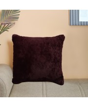 Home Beautiful Wine Velvet Cushion