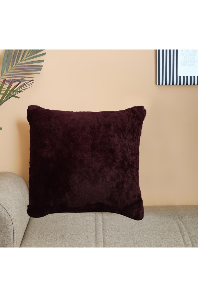 Home Beautiful Wine Velvet Cushion