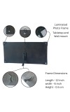 Generic Swami Vivekananda, Ramakrishna Paramahansa & Sarada Ma Photo Frame - Black, 12.2 x 26.2 cm, Minimalist, Horizontal, Tabletop & Wall Mount