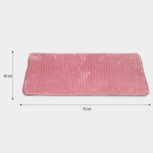 Home Beautiful Anti-Skid Silver Polyester Bath Mat Home Beautiful Anti-Skid Silver Polyester Bath Mat