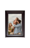 HiTechMart Dark Brown Polystyrene Frame 11x15inch Decorative Photo Frame, Wall Mount Display for Personal Photo, Gift, Family Photo