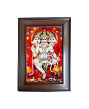 Hi Tech Sales Panchamukhi Hanuman Polystyrene Photo Frame for Wall Decor Home, Office, and Temple (Wallmount, Printed Photo, Pack of 1)