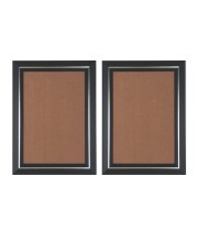 Set of 2 Black Photo Frames for Wall & Table Décor – Sleek Modern Empty Picture Frames for Home & Office, Display Portrait or Landscape Orientation (2, 22x18)