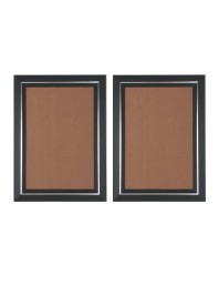 Set of 2 Black Photo Frames for Wall & Table Décor – Sleek Modern Empty Picture Frames for Home & Office, Display Portrait or Landscape Orientation (2, 22x18)
