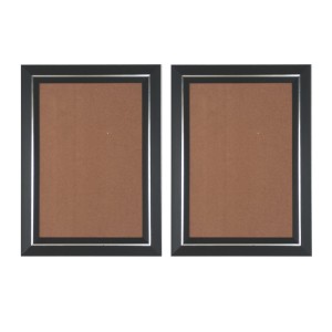 Set of 2 Black Photo Frames for Wall & Table Décor – Sleek Modern Empty Picture Frames for Home & Office, Display Portrait or Landscape Orientation (2, 22x18)