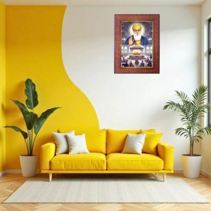 Guru Granth Sahib Ji Photo Frame Religious Wall & Table Decor Frame | Guru Granth Sahib Ji Spiritual Photo Frame For Home, Temple & Office | Decorative Hindu God & Goddess Frame (Pack