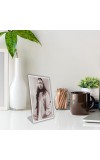 Car Desk/Table Top Paramahansa Yogananda Acrylic L-Style Photo Stand - 5x7 Inches, Compact And Stylish Spiritual Display (F6705)