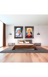 Classic Brown Wooden Photo Frame Set of 2 | Wall & Tabletop Display | Ideal for Home Décor, Office, Certificate & Artwork | Durable MDF Back with Glass Front (2, 18x14)