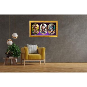 Baby Krishna Photo Frame - 8x14 Inch Brown Wooden Frame | Hindu Gods Wall Decor For Home & Office Baby Krishna Photo Frame - 8x14 Inch Brown Wooden Frame | Hindu Gods Wall Decor For Home & Office