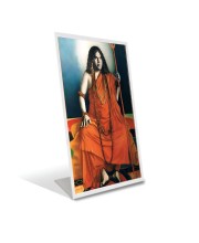 Car Desk/Table Top Swami Pranavananda Acrylic L-Style Photo Stand - 2.5x3.5 Inches, Compact And Stylish Spiritual Display (F6706)