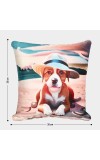 Home Beautiful Peach Microfiber Cushion