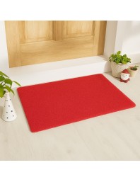 Hitech Sales, Premium Non-Slip Door Mat for Indoor & Outdoor Use – Water-Absorbent and Easy to Clean (RED)