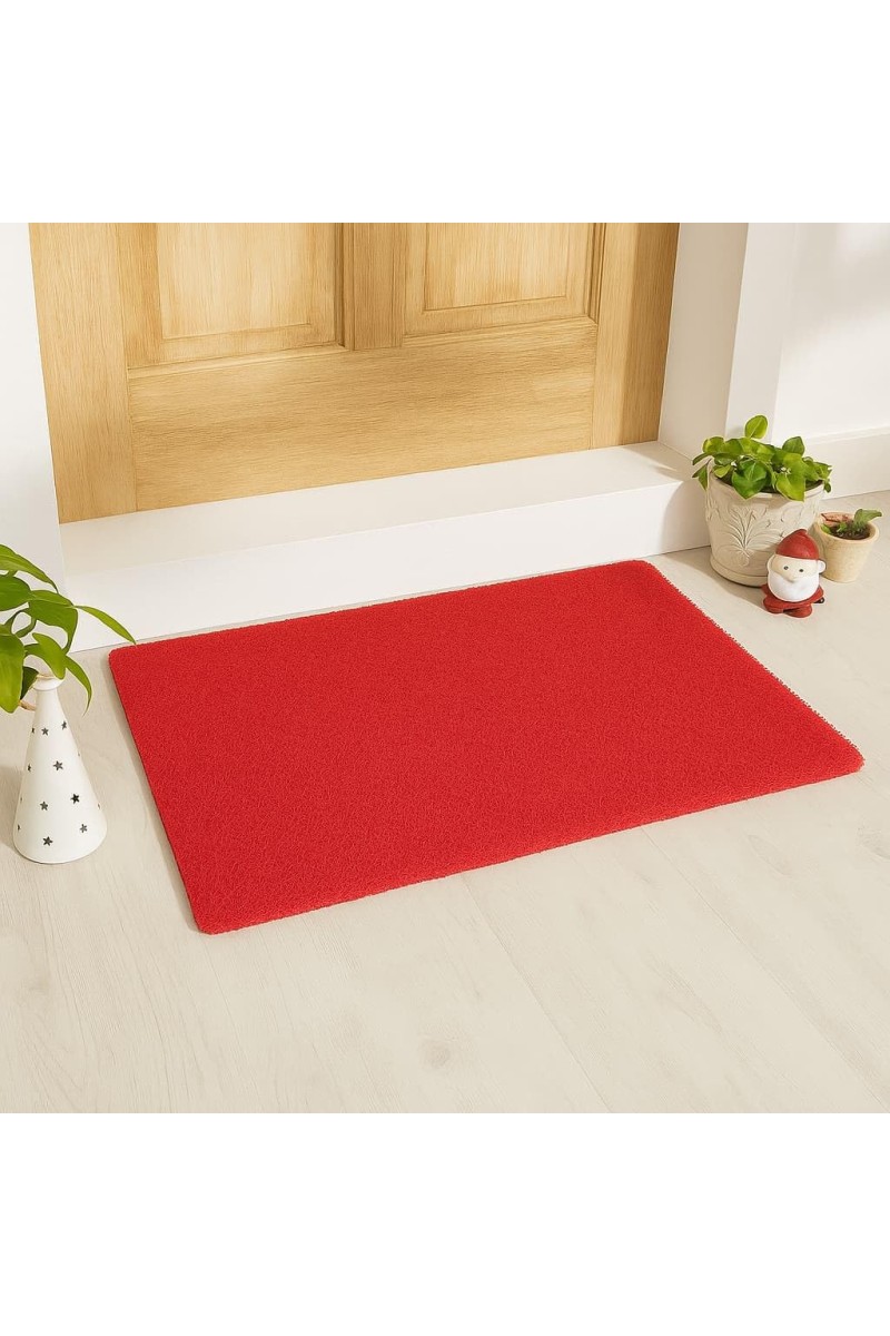 Hitech Sales, Premium Non-Slip Door Mat for Indoor & Outdoor Use – Water-Absorbent and Easy to Clean (RED)