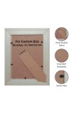 HiTechMart Dark Polystyrene 7x9 Picture Frame Wooden Photo Frame with Glass Front Decorative Frame for Tabletop Display Ideal for Wedding, Family, or Office Décor