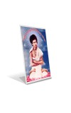 Car Desk/Table Top Prabhu Jagadbandhu Acrylic L-Style Photo Stand - 2.5x3.5 Inches, Compact And Stylish Spiritual Display (F6684)