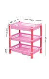Hitech Sales Plastic 3-Tier Multipurpose Storage Rack Organizer Shelf for Home, Kitchen, and Office (Colour May Vary)