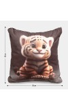 Home Beautiful Grey Microfiber Cushion