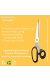 Hitech Sales Multi Purpose Scissors 11” Rajor Sharp Cutting, Better Grip, Ideal for Office, Home, School, Art & Craft (26 cm, Black - Pack of 1)