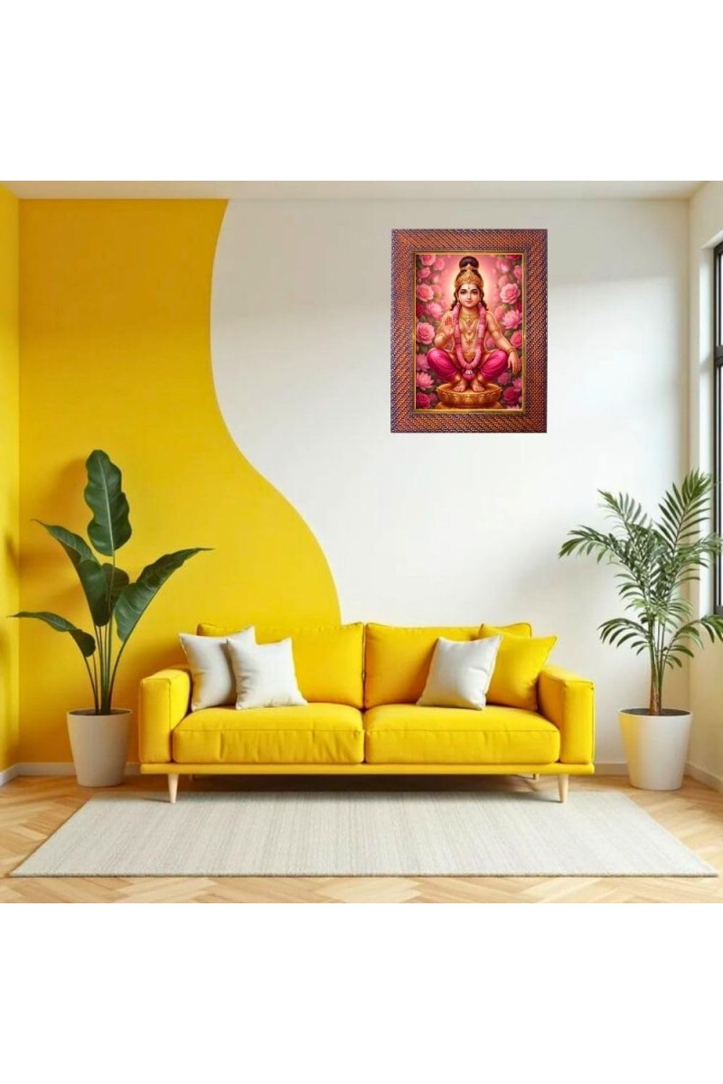 Lord Hanuman Photo Frame 17X21 Inch Religious Wall & Table Decor Frame | Lord Hanuman Spiritual Photo Frame For Home, Temple & Office | Decorative Hindu God & Goddess Frame (Pack Of 1) (F18218)