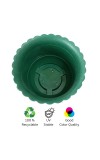 HitechMart Large Flower Pots (8''H x 10''W) – Stylish Planters for Indoor & Outdoor Plants, Succulents, and Herbs