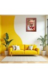Pujya Morari Bapu Photo Frame 13X17 Inch Religious Wall & Table Decor Frame | Pujya Morari Bapu Spiritual Photo Frame For Home, Temple & Office (F18317X13X17)