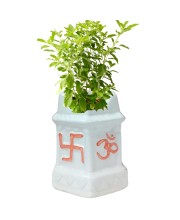 Tulsi Planter Garden Decorative Pot Ghamla for Home Outdoor Indoor Balcony Terrace Decoration.
