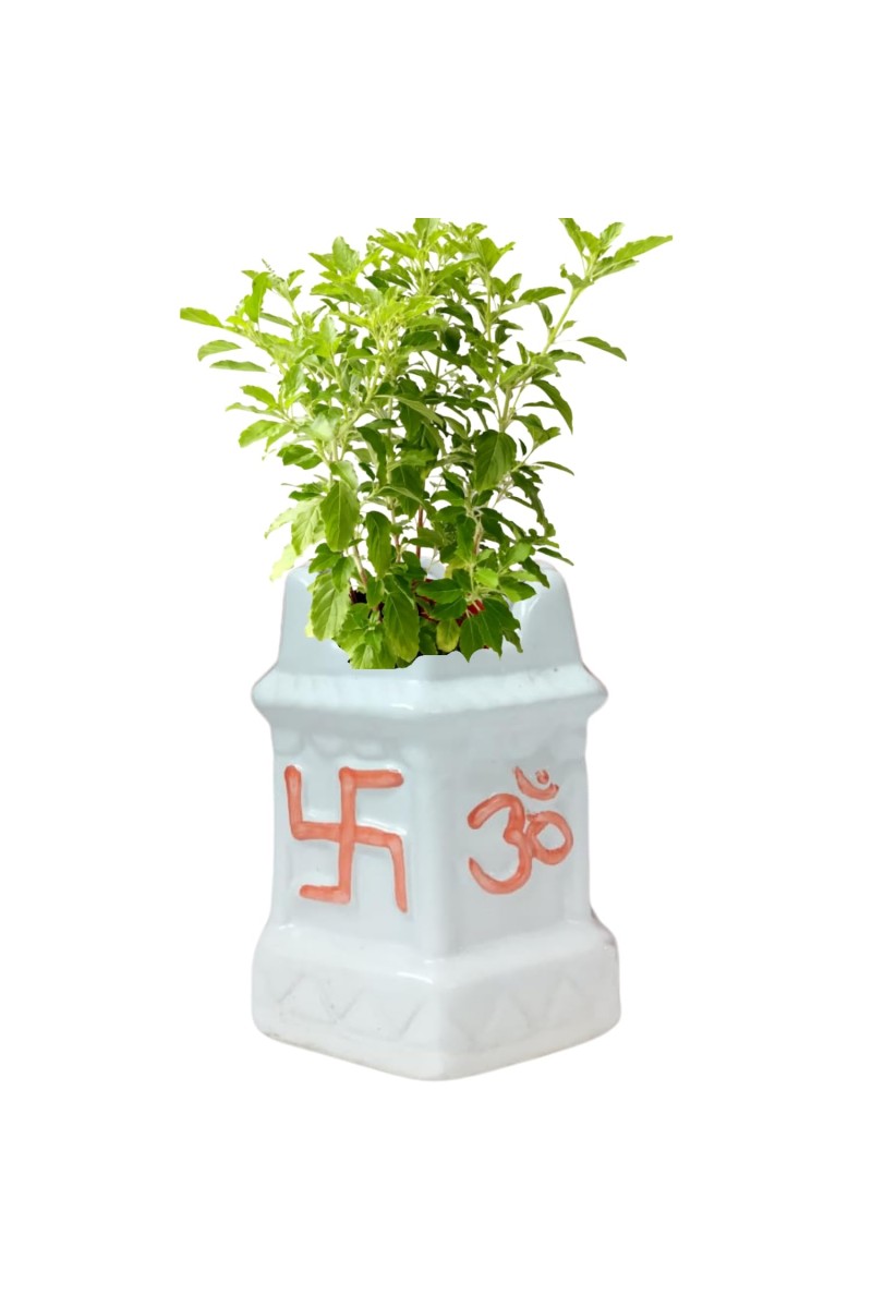 Tulsi Planter Garden Decorative Pot Ghamla for Home Outdoor Indoor Balcony Terrace Decoration.