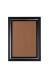 HiTechMart Black Polystyrene Photo Frame with Silver Inner Border for Office and Home (WallMountable, 8 x 12)