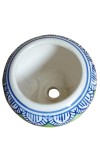 Plant Pot – Modern Ceramic Planter with Drainage Hole & Saucer – Indoor Flower Pot for Houseplants, Succulents, Herbs – Stylish Minimalist Home & Office Décor (Green, Small)