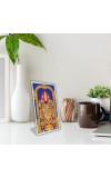 Car Desk/Table Top Tirupati Balaji Acrylic L-Style Photo Stand - 2.5x3.5 Inches, Compact And Stylish Spiritual Display (F6735)