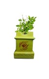 Tulsi Tree Planter Pot for Indoor & Outdoor Use, Sacred Basil Plant Holder, Decorative Eco-Friendly, Durable & Lightweight, Lemon Yellow