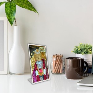 Car Desk/Table Top Shirdi Sai Baba Acrylic L-Style Photo Stand - 5x7 Inches, Compact And Stylish Spiritual Display (F6690) Car Desk/Table Top Shirdi Sai Baba Acrylic L-Style Photo Stand - 5x7 Inches, Compact And Stylish Spiritual Display (F6690)