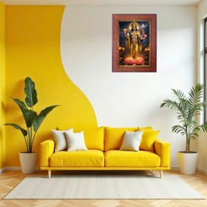 Ramna Mahrshri Photo Frame 13X17 Inch Religious Wall & Table Decor Frame | Ramna Mahrshri Spiritual Photo Frame For Home, Temple & Office | Decorative Hindu God & Goddess Frame (Pack Of 1) (F18403
