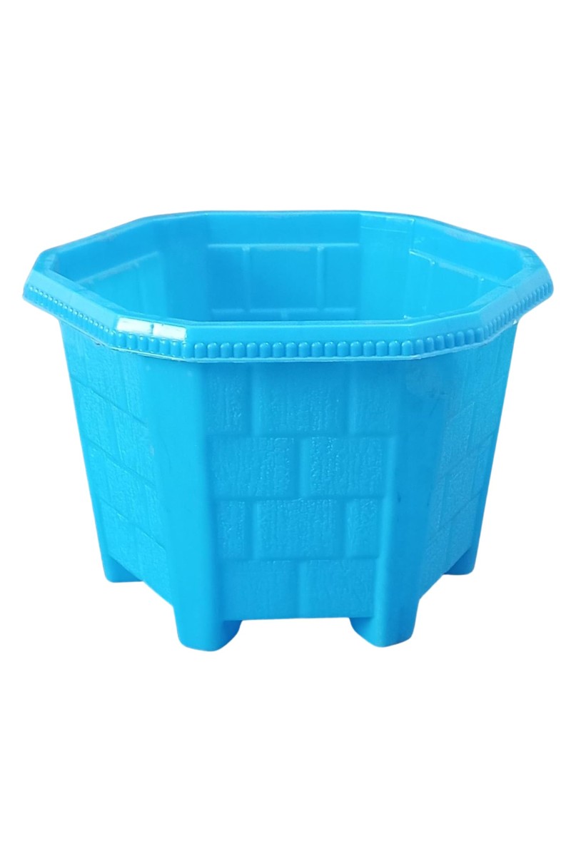 Small Flower Pots (5 H x 6 W) - Decorative Planters for Indoor & Outdoor Use - Perfect for Succulents, Herbs, and Small Plants (Pack of 1) (Sky)