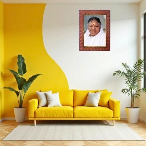 Ramanujacharya Photo Frame 15X19 Inch Religious Wall & Table Decor Frame | Ramanujacharya Spiritual Photo Frame For Home, Temple & Office | Decorative Hindu God & Goddess Frame (Pack Of 1) (F18401