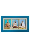 Hi tech Sales Swami Vivekananda & Ramkrishna Paramahansa & Sarada Maa photo frame | synthetic photo Frame with Glass | For wall, living room, gifts, pooja (Multicolor)