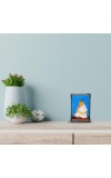Hitech Sales Baro Maa Hindu Religious Wooden Laminated Photo Frame 5x7 Inch Decorative Frame for Home, Office, and Temple