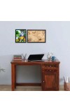 Hitech Sales Lord Krishna Polystyrene Photo Frame for Pooja Room, Temple Decor, Home Decoration and Gifting (Wall and Tabletop, Rectangular, Printed Photo, 7.12 x 9.12 inches Frame, Black)