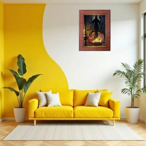 Lord Ram Mata Sita Photo Frame 21X25 Inch Religious Wall & Table Decor Frame | Lord Ram Mata Sita Spiritual Photo Frame For Home, Temple & Office (F18163X21X25)