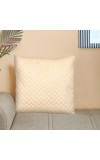 Home Beautiful Cream Microfiber Cushion Cover