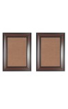 Classic Brown Wooden Photo Frame Set of 2 | Wall & Tabletop Display | Ideal for Home Décor, Office, Certificate & Artwork | Durable MDF Back with Glass Front (2, 18x14)