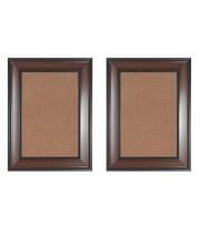 Classic Brown Wooden Photo Frame Set of 2 | Wall & Tabletop Display | Ideal for Home Décor, Office, Certificate & Artwork | Durable MDF Back with Glass Front (2, 18x14)