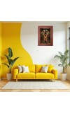 Maa Durga Photo Frame 21X25 Inch Religious Wall & Table Decor Frame | Maa Durga Spiritual Photo Frame For Home, Temple & Office | Decorative Hindu God & Goddess Frame (Pack Of 1) (F18123)